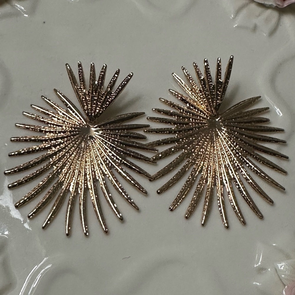 Gold Starburst Earrings